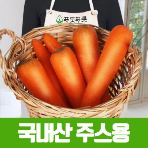 푸릇푸릇  국내산 세척 쥬스용 못난이당근 3kg