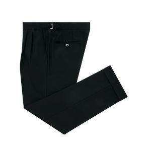 [벨리프(bellief)]Wool Flannel two tuck pants (Black)