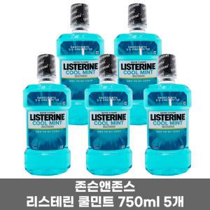 존슨앤존슨 리스테린 쿨민트 750ml 5개