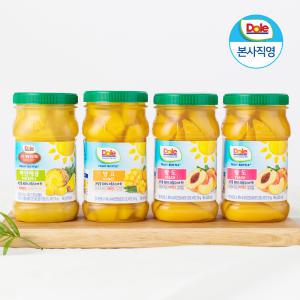 [Dole] 돌 후룻바틀 4종(파인애플, 복숭아, 망고, 트로피칼) / 간편과일, 병조림, 과일통조림