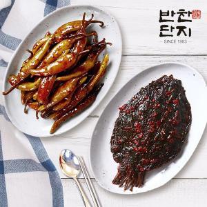 [반찬단지]깻잎무침1kg + 고추무침 1Kg