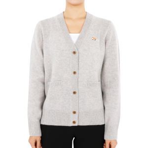 디몬트 23 F/W 여성 베이비 폭스 V넥 가디건(그레이) LW00507KT1006 H120