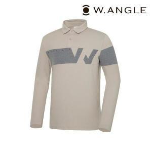 와이드앵글 WMU23212E2 CO W 로고 블럭 폴로 티셔츠 M (Beige)