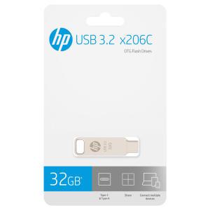 HP x206C OTG USB 3.2 Flash Drives 휴대용 저장장치 USB 메모리 드라이브