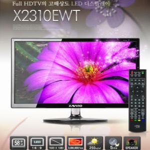 엑사비오23인치 LED TV  X2310EWT 모니터 해상도 풀HD  IPS광시각패널