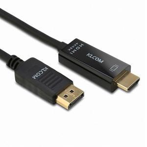 케이엘시스템 4K DisplayPort to HDMI 변환케이블 1.8M 금도금 3중차폐 디스플레이포트 DP