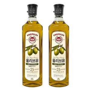 사조 해표 압착 프리미엄 올리브유 900ml x 2개