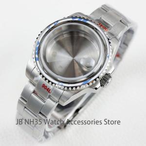 다이버 시계 케이스 사파이어 글래스 NH34 무브먼트 SUB GMT 요트 모드 28.5mm 다이얼 904L 스틸 팔찌 40mm