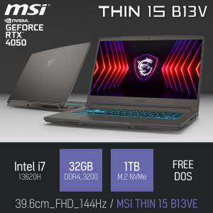 ⓒ MSI 씬 15 B13VE i7-13620H 32GB 1TB / 편집 고성능 게임 포토샵 노트북 [10월 중순 예약판매]