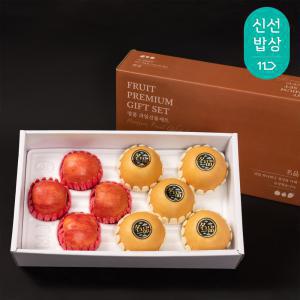 [품질보장] 사과 배 혼합 선물세트 4kg (사과4 + 배5) / 지정하신 일자에 발송 가능