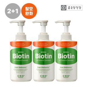 [X3]종근당건강 CKD 아미노비오틴 올파워풀 샴푸 500ml 3개  / 탈모 증상 완화 기능성