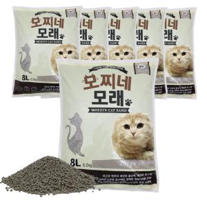 모찌네모래 48리터 고양이모래 무향 8L x 6봉 37.2kg