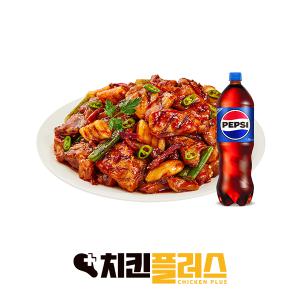 [치킨플러스] 양념구이 숯불치킨+콜라1.25L