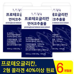 뉴프레이 프로테오글리칸 연어코추출물 콘드로이친 600mg X  180정 6개월분