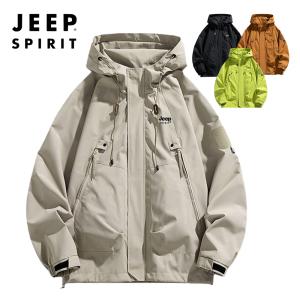 지프 JEEP SPIRIT 남녀공용  루즈핏 바람막이자켓  방수방  아웃도어 등산 캠핑자켓 점