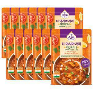 티아시아키친 치킨 마크니 커리, 170g, 12개