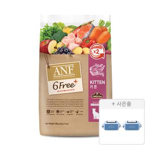 ANF 6free 플러스 인도어 캣 키튼, 5.6kg, 1개 + 물티슈, 70매, 2개