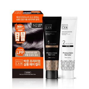 [박준] 헤어 살롱 대용량 새치커버 컬러 염색약 300ml (네추럴 블랙)