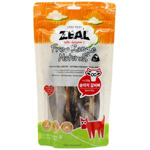 ZEAL 송아지 갈비뼈 125g 뉴질랜드 애견간식 천연간식