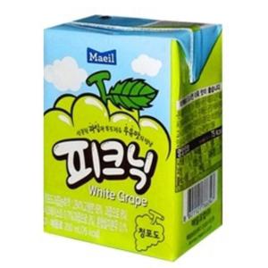 매일유업 피크닉 청포도맛 200ml 48개