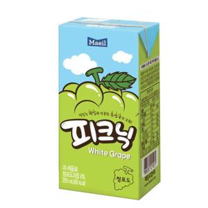 매일유업 피크닉 청포도 200ml 72팩