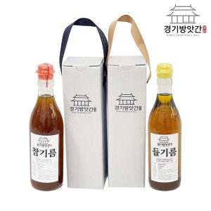 경기방앗간 저온압착방식 방앗간 통깨 진한 참기름 들기름 180ml/350ml(중국산)