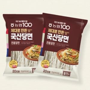 농협 아름찬 제대로 만든 국산 전통당면 400g x2개 100% 국내산 고구마전분 당면