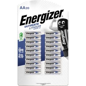 (코스트코 직배송) 에너자이저 리튬건전지 AA 20개Energizer Ultimate Lithium AA 20Pack