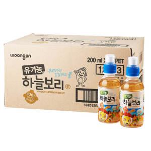 (코스트코 직배송) 코코몽 유기농 하늘보리 200ml x 24 x 2팩Cocomong Organic Barley Tea 200ml x 24 x 2