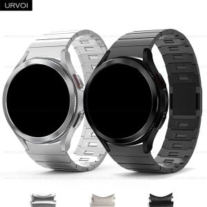 URVOI 스테인리스 스틸 스트랩 퀵 핏 자석 버클 삼성에 적합한 갤럭시 워치 6 클래식 43mm 47mm 40mm 44mm