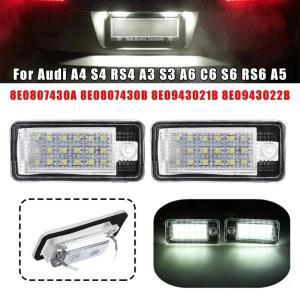 아우디 A3, S3, D3, A4, S4, B6, A6, C6, S6, B7, Q7, A8, S8, RS4, RS6 용, 2x LED 번호판 조명, 8E080743