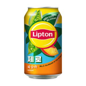 립톤 아이스티 제로 복숭아 355ml 24입