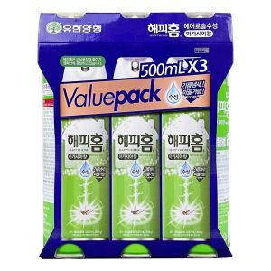 [퍼니메이커]해피홈 에어로솔 아카시아 500ml X 3개입모기 파리 -O 모기향 에어졸 모기 해충제거