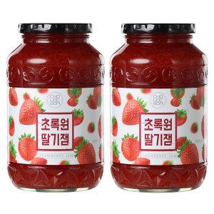 다무까 초록원 딸기잼 1kg 2병 세트 딸기청 과일청 과일잼