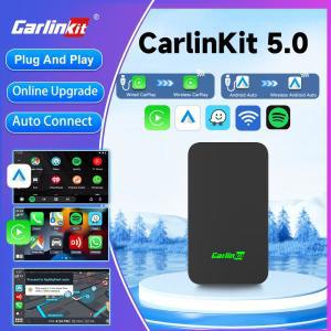 카링킷 2 In 1 무선 안드로이드 자동 CarPlay 스마트 AI 박스 5Ghz WiFI BT 연결 온라인 업그레이드