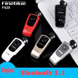 FineBlue 핸즈프리 블루투스 헤드셋, F920, 로터스 투 폰, 진동 착용 클립, 스포츠 러닝 이어폰, 10 시간