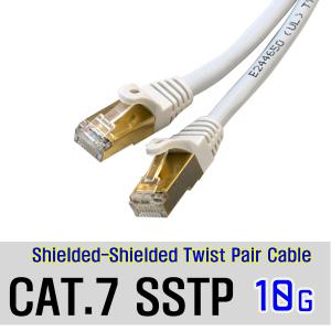 CAT.7 SSTP 기가 랜케이블 기가비트 랜선 공유기 허브 인터넷케이블선 평면 플랫 CAT7 연결선 다이렉트