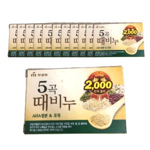 무궁화 오곡 때비누 90g 샤워바디바 12개 세트