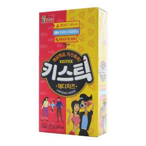 롯데 키스틱 체다치즈 550g (55gx10개) (1박스-8통)