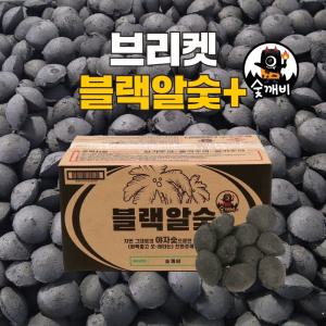 야자 번개탄 캠핑 연료 조개탄 구이용 연탄 불쏘시개 펜션 업소용 바베큐 야외용 브리켓 [블랙알숯+ 8kg]