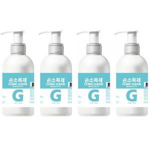 [4개] 클리닉크린겔 500ml 손소독제 손소독겔 그린월드팜 휴대용손소독제 알콜