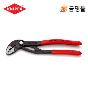 크니펙스 87 01 180 SB 워터펌프플라이어 7인치 코브라 최대벌림42mm 첼라