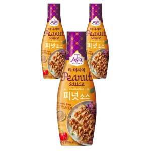 [소비기한 임박] 티아시아키친 피넛 소스, 275g, 3개