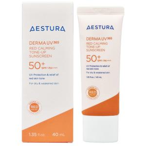 에스트라 더마 유브이365 레드진정 톤업선크림 40ml SPF50+ 붉은기 진정 선크림 c1