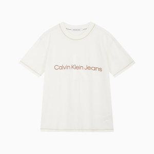 케빈클라인 진 CALVIN KLEIN JEANS 캘빈클라인 남성 모노그램 엠브로이더리 로고 반팔 티셔츠 J32506230683