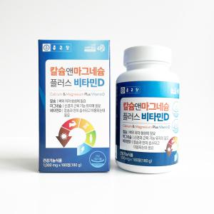 종근당건강 칼슘 앤 마그네슘 플러스 비타민D 1000mg x 180캡슐 1개-