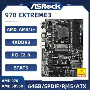 AMD 970 마더보드 AM3 ASRock Extreme3 서포트 FX 8300 6330 4150 CPU DDR3 2100OC 64GB ATX