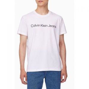 케빈클라인 진 CALVIN KLEIN JEANS 캘빈클라인 남성 레귤러핏 인스티튜셔널 로고 반팔 티셔츠 J32695432301