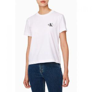 케빈클라인 진 CALVIN KLEIN JEANS 캘빈클라인 여성 스몰 모노그램 모던 스트레이트핏 반팔 티셔츠 J224947