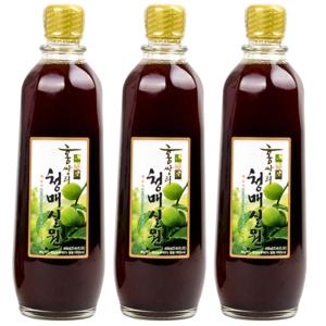 홍쌍리 청매실원 600ml x 3병 / 매실 액기스 원액 엑기스 청 액상 홍쌍리청매실원 청매실원7호